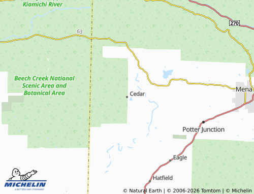 Mappa MICHELIN Cedar - ViaMichelin