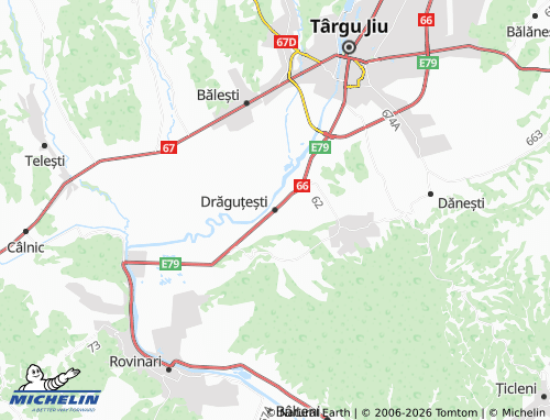 MICHELIN Drăguțești map - ViaMichelin