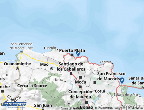MICHELIN Puerto Plata map - ViaMichelin