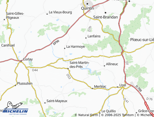 Carte MICHELIN Le Bodéo - ViaMichelin