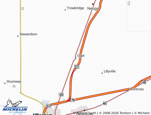 Carte MICHELIN Sigel - ViaMichelin