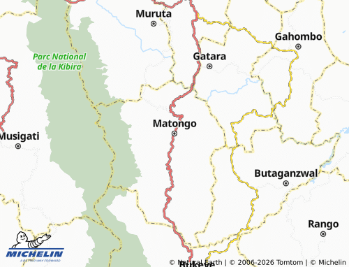 MICHELIN Matongo map - ViaMichelin