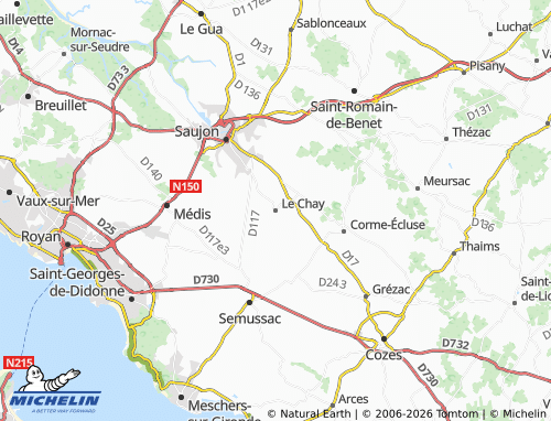 Mapa MICHELIN Le Chay - ViaMichelin