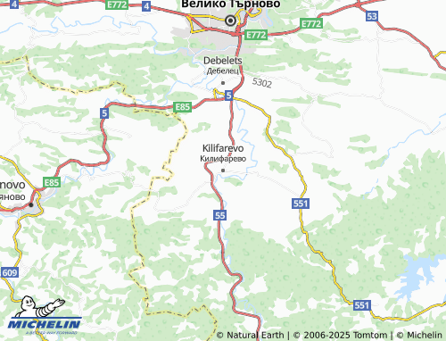MICHELIN Kilifarevo map - ViaMichelin