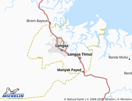 MICHELIN Langsa Kota map - ViaMichelin