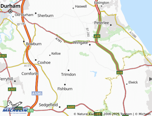 Mappa MICHELIN Trimdon Colliery - ViaMichelin