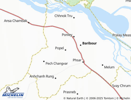 MICHELIN Popel map - ViaMichelin