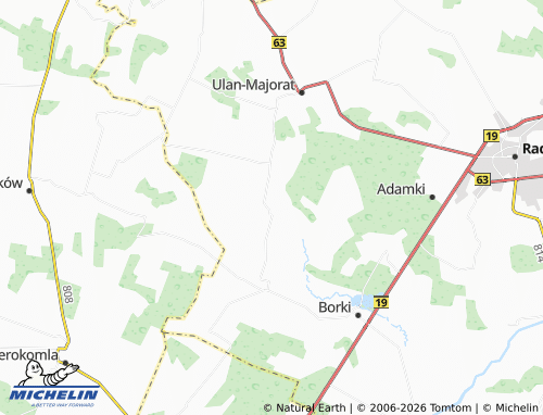 MICHELIN Krasew map - ViaMichelin