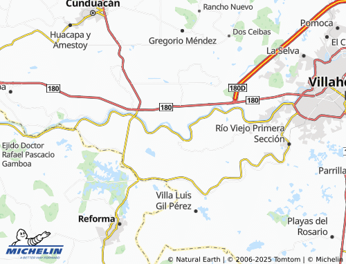 MICHELIN Buena Vista Río Nuevo Cuarta Sección map - ViaMichelin