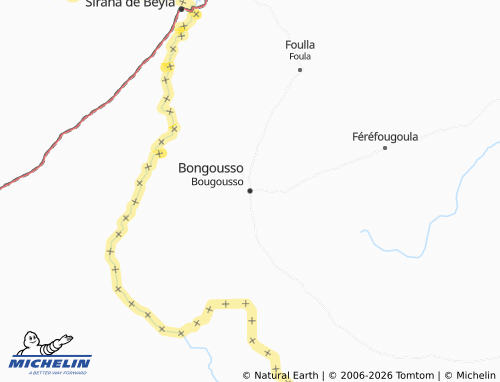 Mappa MICHELIN Bougousso - ViaMichelin