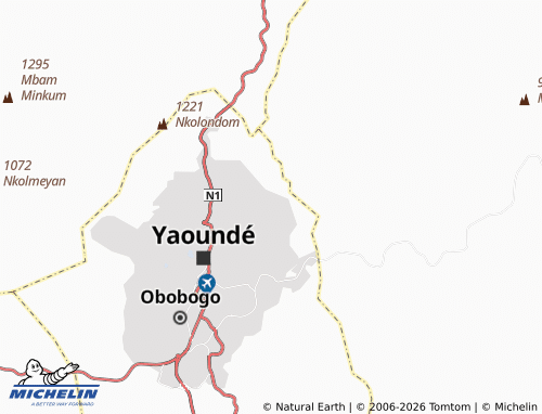 MICHELIN Yaoundé Isolé map - ViaMichelin