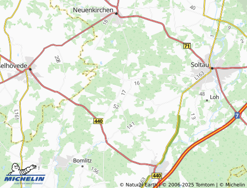 MICHELIN-Landkarte Woltem - ViaMichelin
