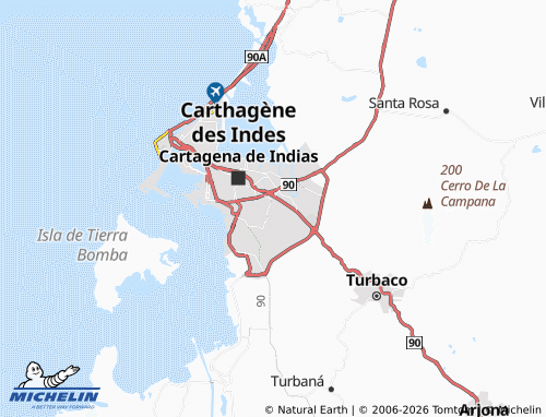 Carte MICHELIN El Socorro - ViaMichelin
