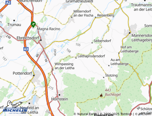 MICHELIN Leithaprodersdorf map - ViaMichelin