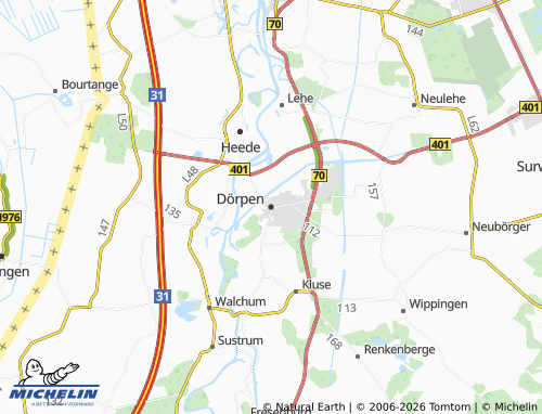 MICHELIN Dörpen map - ViaMichelin