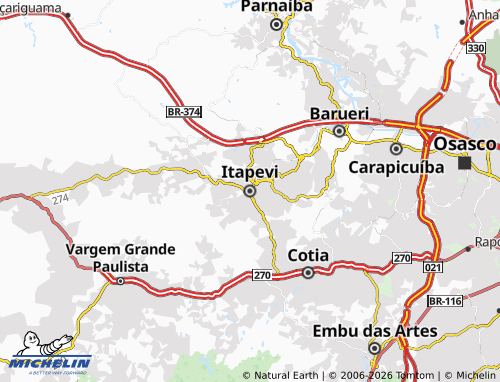 Carte MICHELIN Itapevi - ViaMichelin