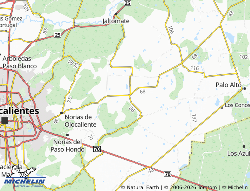 Mappa MICHELIN San Francisco de Los Viveros - ViaMichelin