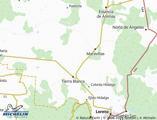 Mappa MICHELIN General Lauro G Caloca - ViaMichelin