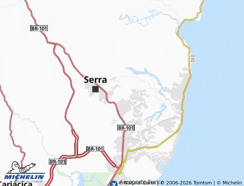 Mapa MICHELIN Planalto Serrano Bloco C - ViaMichelin