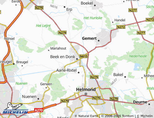 MICHELIN Beek en Donk map - ViaMichelin