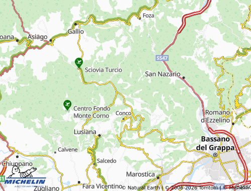Mappa MICHELIN Galgi - ViaMichelin