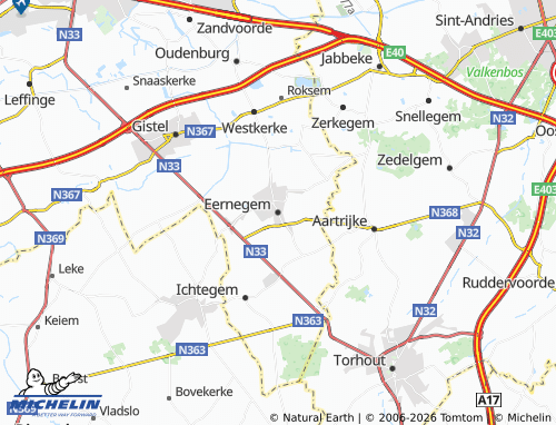 Mapa MICHELIN Eernegem - ViaMichelin