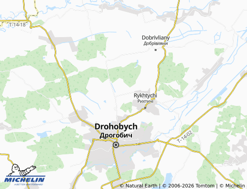 Mappa MICHELIN Zaluzhany - ViaMichelin