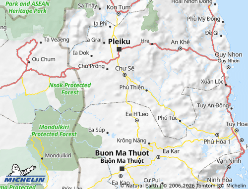 MICHELIN Chư Pưh map - ViaMichelin