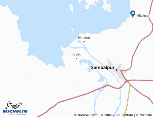 MICHELIN Burla map - ViaMichelin