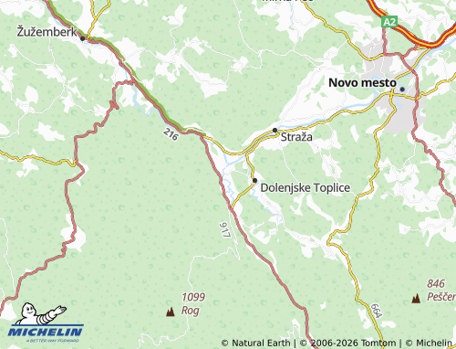 Mappa MICHELIN Meniška vas - ViaMichelin