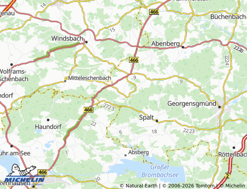 MICHELIN Wernfels map - ViaMichelin