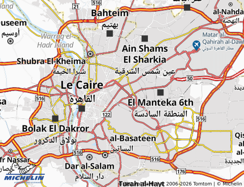 Carte MICHELIN al-Sarayat al-Sharqiyyah - ViaMichelin
