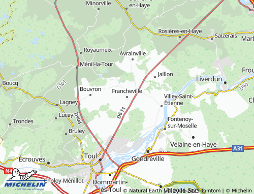 Carte MICHELIN Francheville - ViaMichelin
