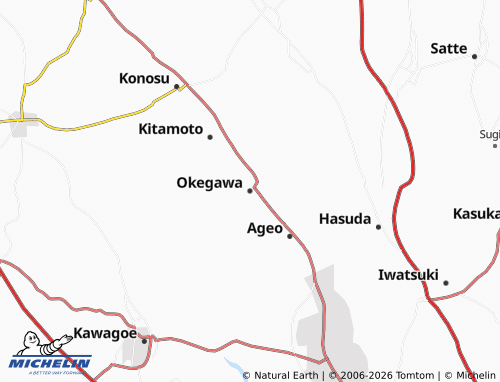 Mappa MICHELIN Okegawa - ViaMichelin