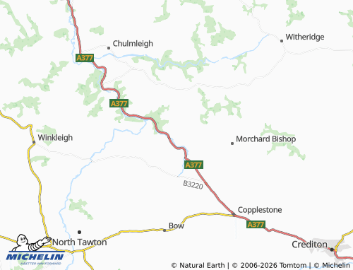 MICHELIN Lapford map - ViaMichelin