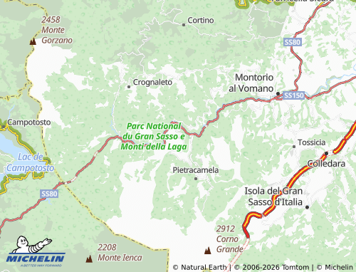 Mapa MICHELIN Fano Adriano - ViaMichelin