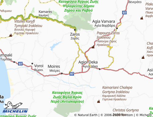 MICHELIN Roufas map - ViaMichelin
