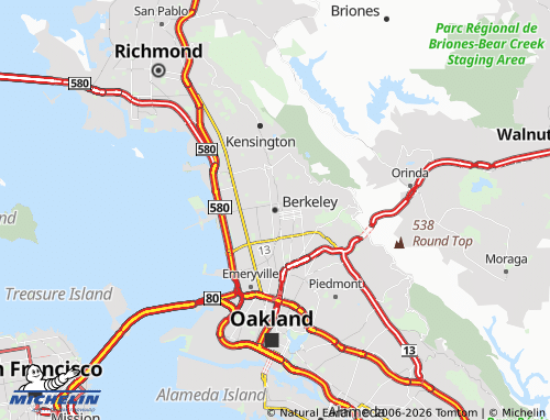 Mappa MICHELIN Berkeley - ViaMichelin
