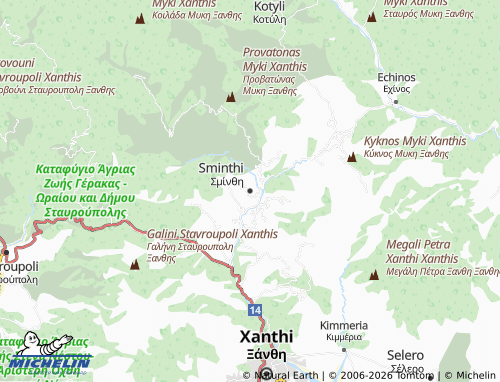 Carte MICHELIN Sminthi - ViaMichelin