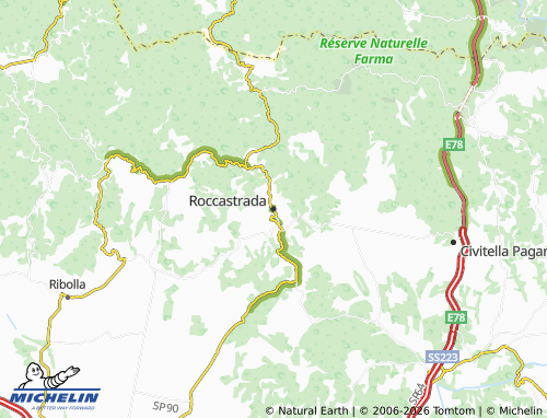 Mappa MICHELIN Roccastrada - ViaMichelin