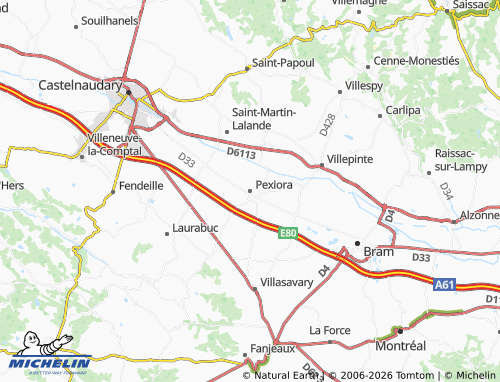 Mapa MICHELIN Pexiora - ViaMichelin