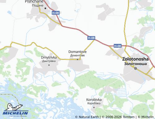 Mapa MICHELIN Domantove - ViaMichelin