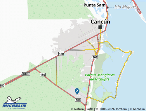 Mappa MICHELIN Paraíso Cancún - ViaMichelin