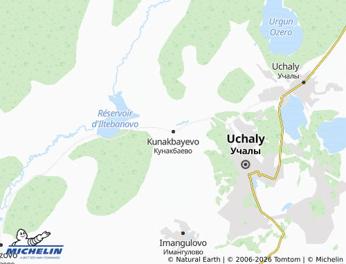 MICHELIN-Landkarte Kunakbayevo - ViaMichelin