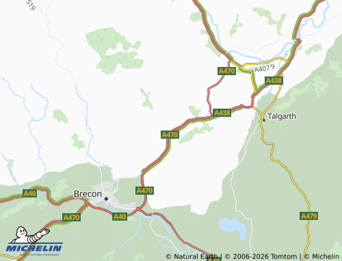 Mappa MICHELIN Felinfach - ViaMichelin