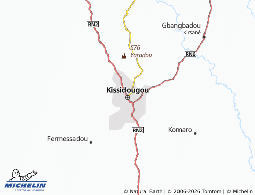 Mappa MICHELIN Kissidougou - ViaMichelin