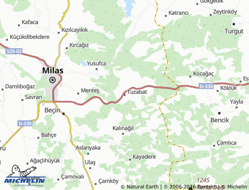 Mappa MICHELIN Tuzabat - ViaMichelin