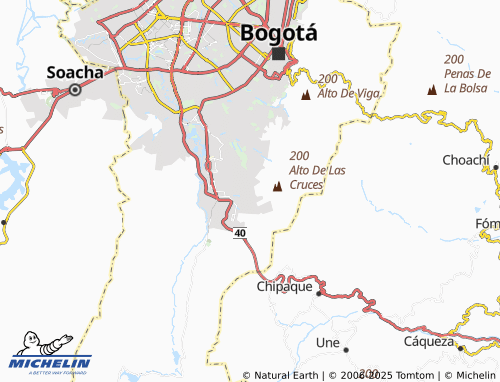 MICHELIN La Cabaña San Cristóbal map - ViaMichelin