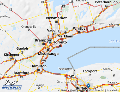 MICHELIN-Landkarte Ontario - ViaMichelin