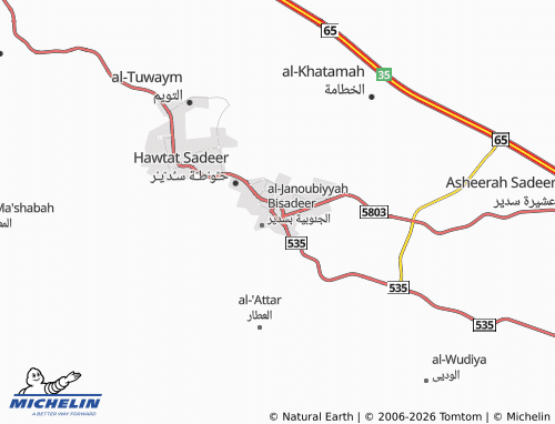 Carte MICHELIN al-Shifa - ViaMichelin